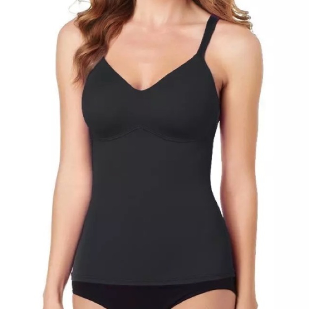 Rhonda Shear Everyday Molded Cup Camisole Black Size 1X